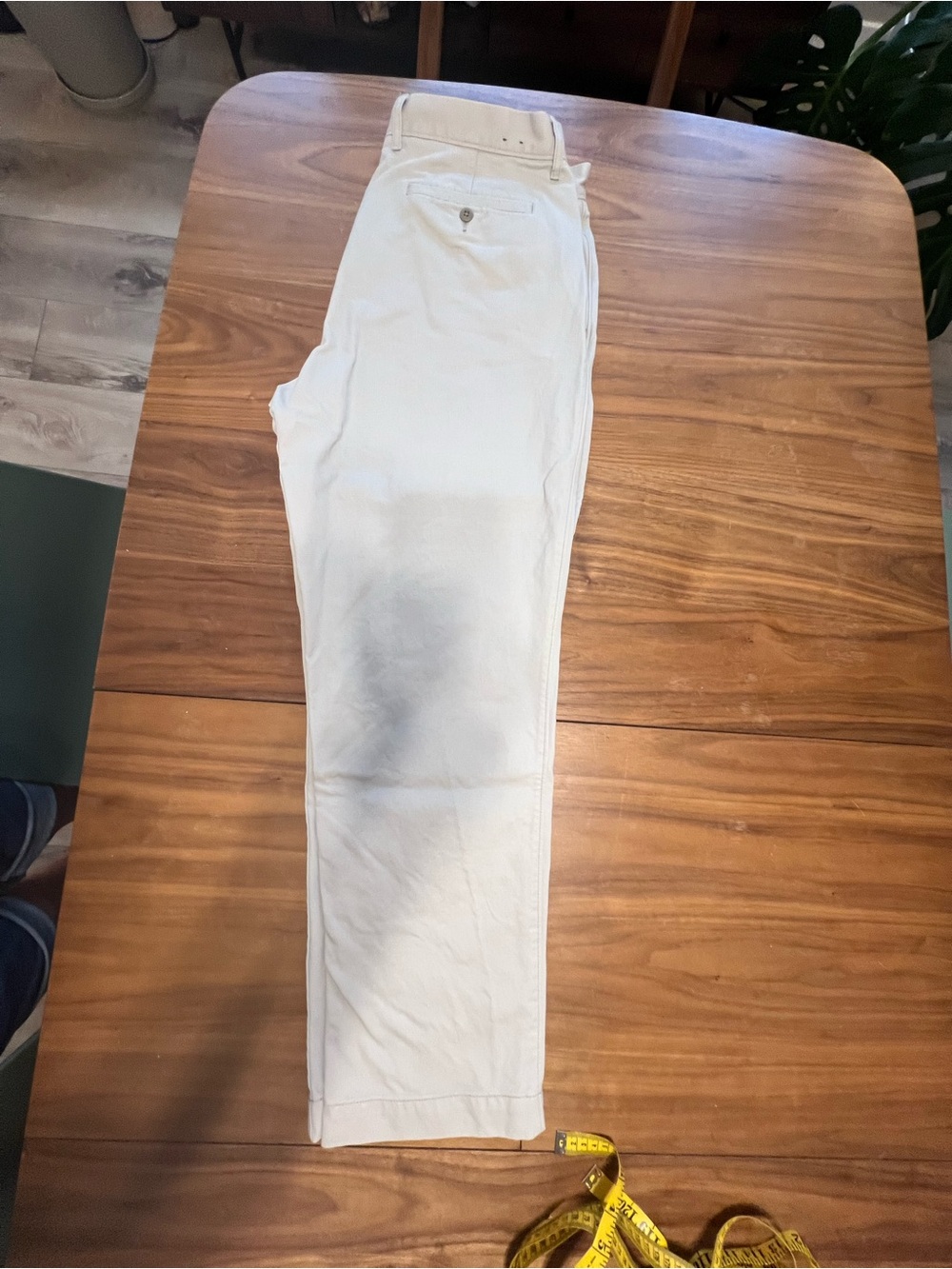 J. Crew Broken in Straight Men's White Chinos